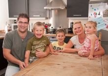 The Rumble family are happy David Wilson purchasers