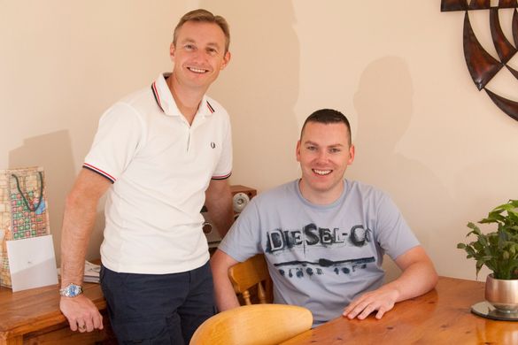 Gary and Glenn, the first residents at Kings Meadow