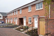 A street scene of Barratt West Midlands’ The Crescent development in Shard End