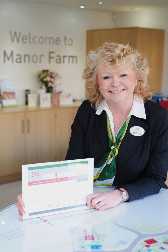 Wendy Smith, sales adviser at Barratt Homes' Manor Farm development has won the division's Sales Adviser of the Year title twice