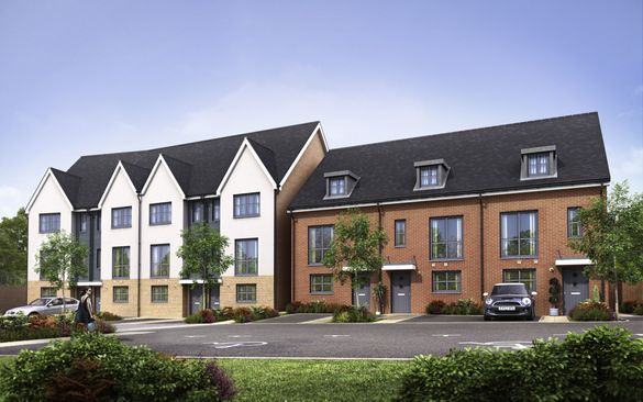 A computer generated image of how homes at Fairview\'s Connect development in The Ridgeway, Chingford, will look. Connect is o
