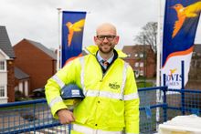 Site manager Ben Young at Bovis Homes' Bowbrook Meadows location in Shrewsbury