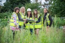 Cllr Kate Rolfe, Sophie Smith, Kyae Lee, Kyra Barboutis and Ian Jelley
