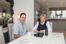 Kevin and June Danks in their Bovis Homes property at Water's Edge