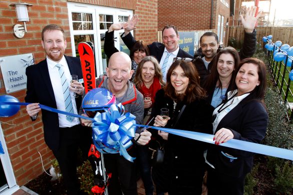 Eddie the Eagle launches show homes at Bovis Homes' new development in Cam Eddie the Eagle launches show homes at Bovis Homes' new development in Cam