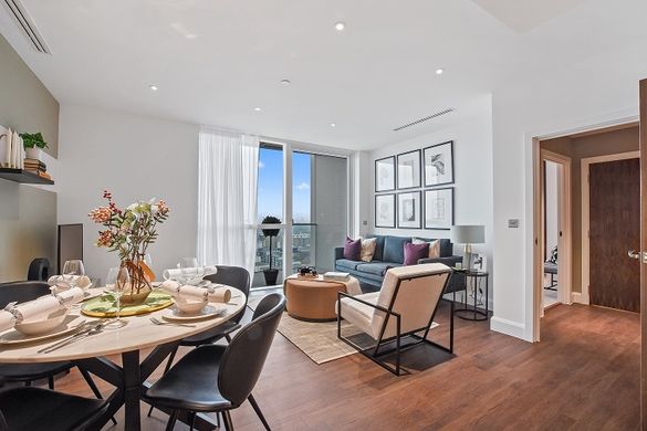 Dockside at Millharbour - show home living room Dockside at Millharbour - show home living room
