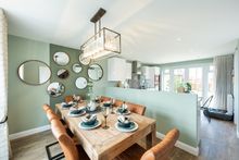 The kitchen in the Avondale show home at Duston Gardens