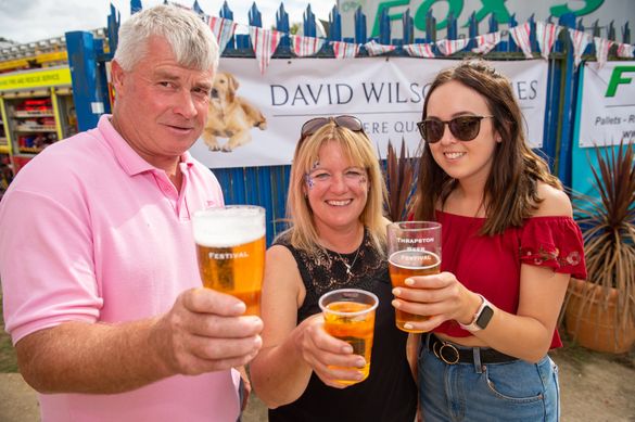 DWSM - SGB-1668 - A family enjoying a beer at the Thrapston Beer Festival DWSM - SGB-1668 - A family enjoying a beer at the Thrapston Beer Festival