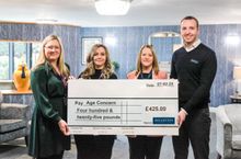Ellen McGinn and Kirsty Homer from Age Concern, and Tracey Walsh and Phil Holyoak from Adlington Retirement Living