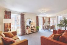 Show apartment living room at Radford House, Adlington Retirement Living's new community in Exeter