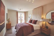 Show apartment bedroom at Radford House, Adlington Retirement Living's new community in Exeter