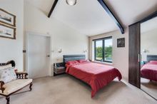 One of Northwood Barn's stylish bedrooms.