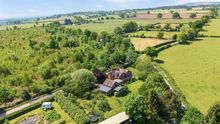 An aerial view of Moston Lane Farm.