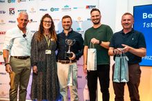 Winning team Knauf Insulation with John Anderson, CEO of Allison Homes and Charlotte Jackson of Marie Curie
