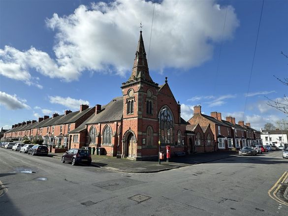 Greenfields Methodist Church, Shrewsbury from the outside.