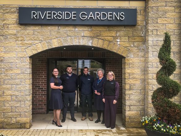 Members of the new team at Riverside Gardens in Knaresborough. Left to right: Elvira Akhmetova, Rudy Stewart, Felipe Dos Santos, Heather McKenzie-Shore and Gillian Ward-Brown.