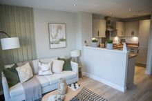 The kitchen in a David Wilson Homes property at Wintringham