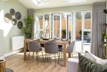 An open-plan living area inside a typical Barratt Homes property at Darwin Green