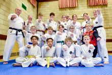 A group shot of the students and coaches at Driffield Karate Academy