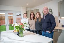 The Downing family secured as four-bedroom home at The Green, Rushwick.