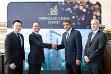 Left to Right: Kang Xue, Development and Marketing Director Greenland Australia, Sherwood Luo, Managing Director Greenland Austr