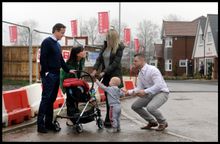 David and Samantha Cameron with Rob & Kelly and family at Redrow’s Heritage Brook development.