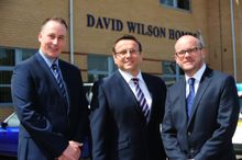 New Directors Richard Flamson, Gary Ford and Trevor Rockley outside David Wilson Homes South Midlands’ Head Office in Northampto