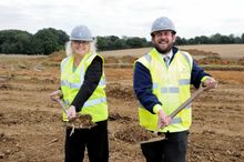 Sales Manager Suzanne Harriss and Site Manager Michael Cassidy