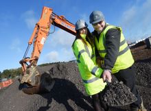 Katie Yates, Sales Manager, and Carl Gough, Site Manager at The Limes