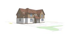 Drawing of UK’s first Oak-Framed Passive House – due to be completed in November 2016