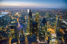 View of The Leadenhall Building, London at night