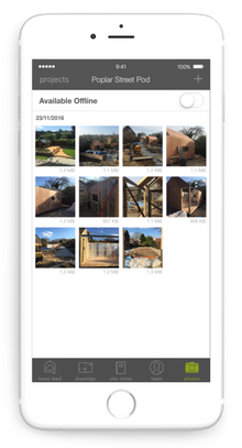 Buildcloud App: Keep a record of your project with a shared photo stream