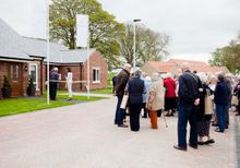 Visitors at launch event of Mickle Hill's second phase