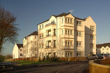 External shot of the new build apartments at Tower View, Crookston Love Is In The Air With Miller Homes