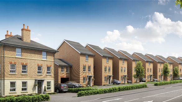 A CGI of one of Barratt Homes' Belgravia properties at Newton's Place A CGI of one of Barratt Homes' Belgravia properties at Newton's Place