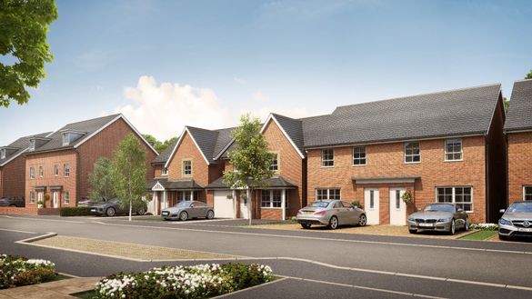A CGI of what City Heights in Leicester will look like.  